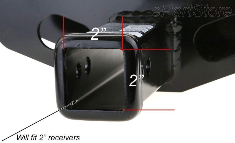 eVerHITCH USA Metal Flag Hitch Cover Fits 2" Receivers Black & Black with Thin Blue line - Image 4